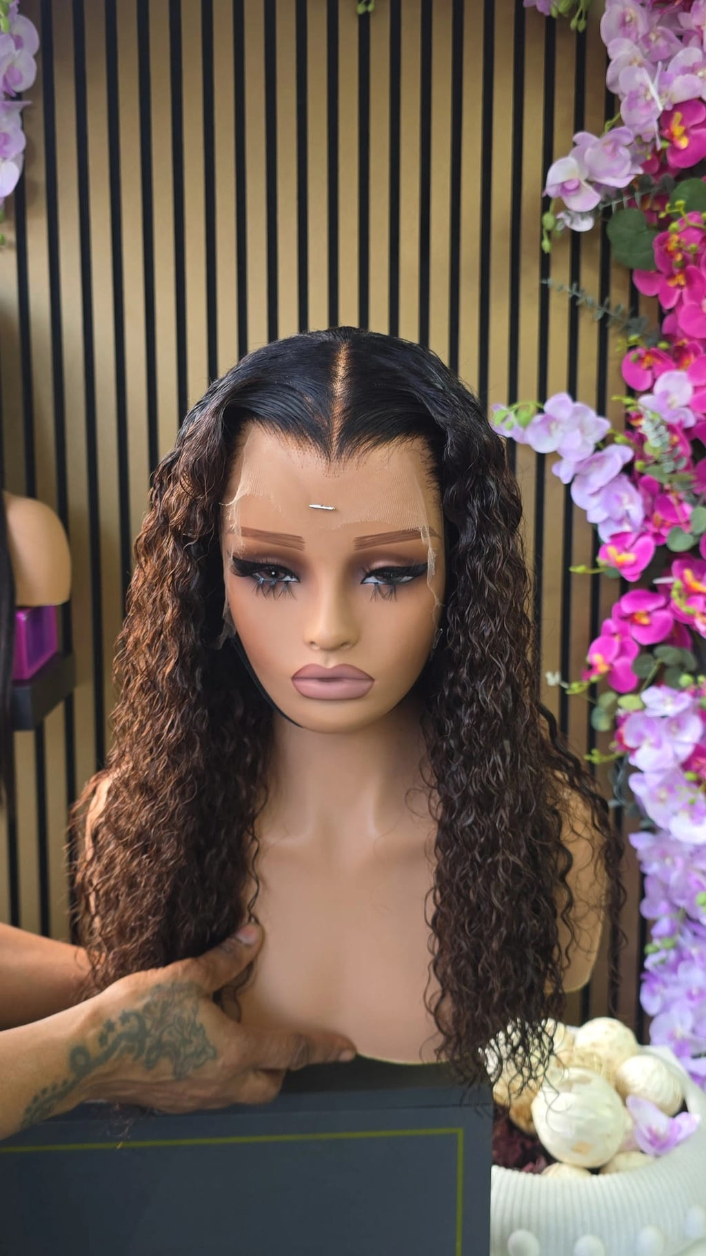 Cocoa Dream wig - side profile
